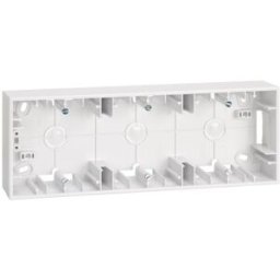 CAJA SUPERFICIE 3 ELEMENTOS BLANCA Simon ref. 2700753-030