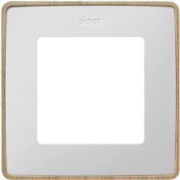 MARCO 1 ELEM. BLANCO base madera (haya 100% certificado PEFC) Simon ref. 8201610-270