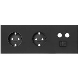 Kit front 3 el. 2 bases + TV + RJ45 Simon ref. 10020303-238