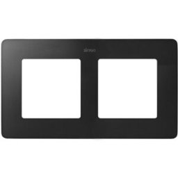 MARCO 2 ELEM. NEGRO MATE base negro Simon ref. 8200620-198