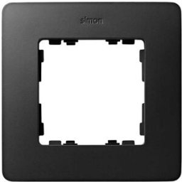 MARCO 1 ELEM. NEGRO MATE base negro Simon ref. 8200610-198