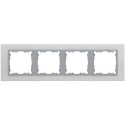 MARCO 4 ELEMENTOS NATURE INOX MATE ALUMINIO Simon ref. 82947-34