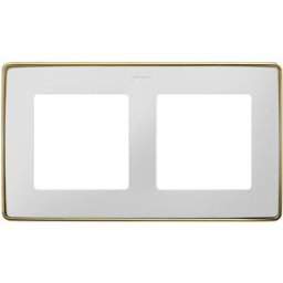 MARCO 2 ELEM. BLANCO base oro Simon ref. 8201620-245