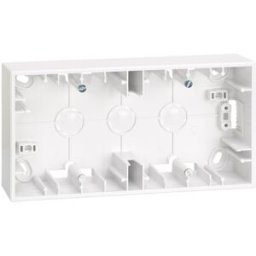 CAJA SUPERFICIE 2 ELEMENTOS BLANCA Simon ref. 2700752-030