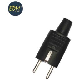 false CLAVIJA GOMA 10/16 A 250 V T/TL IP 44 4,8 mm. NEGRA ENVASADA EDM