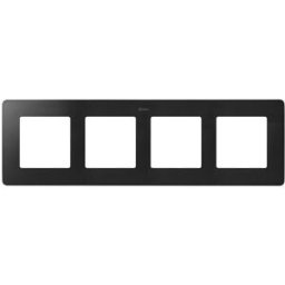 MARCO 4 ELEM. NEGRO MATE base negro Simon ref. 8200640-198