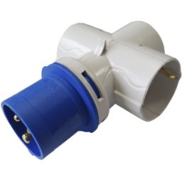 false ADAPTADOR TRIPLE CETAC/SCHUKO 2P+T 16A/250V