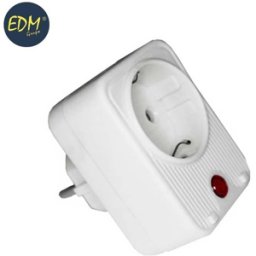 false CLAVIJA ADAPTADORA CON PROTECCIÓN TERMICA RETRACTILADA EDM