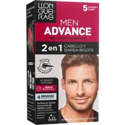 Llongueras Men Advance Crema Colorante 5 Castaño Claro