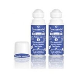 Puressentiel Déo Certifié Bio Roller Aux 3 Huiles Essentielles Lot De 2 x 50 ml