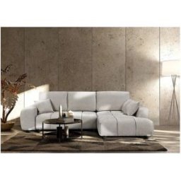 Habitat et jardin Sofá cama esquinero derecho en tejido chenilla "Verneuil" - 3 plazas - Beige