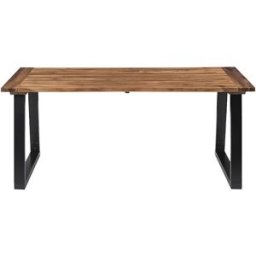 vidaxl Mesa de comedor madera maciza de acacia 180x90 cm