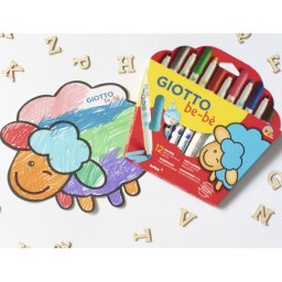 Rotulador giotto super bebe caja de 12 unidades colores surtidos
