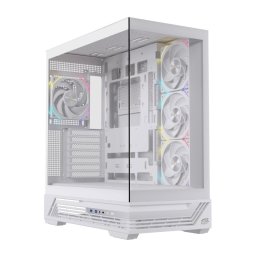 Torre Einarex PRISMA S800 RGB White Cristal Espejo Soporte 10 Ventiladores ATX