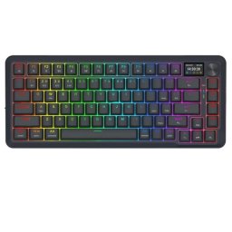 Teclado Redragon K708-RGB-PRO 81 Teclas OLED Gasket RGB Hot-Swap Bluetooth/2.4G/Cable