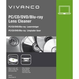 Kit de limpieza láser Vivanco VNCLEANCDVD para CD, DVD y Blu-ray