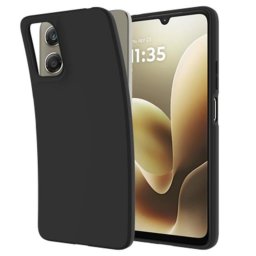 Funda para móvil Just in Case Cover TPU Negra para Motorola Moto G06 / G06 Power