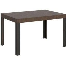 Itamoby Mesa extensible 90x120/224 cm efecto madera nogal, hierro