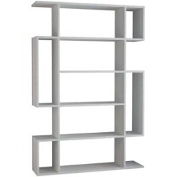 Habitat & Jardin Estantería de madera > - 110 x 25 x 161 cm - blanca