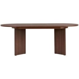 Calicosy Mesa de comedor extensible 6 a 8 pers l160/200 cm - nogal