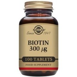 Solgar Biotina 300 mcg 100 Comprimidos