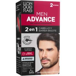Llongueras Men Advance Crema Colorante 2 Moreno