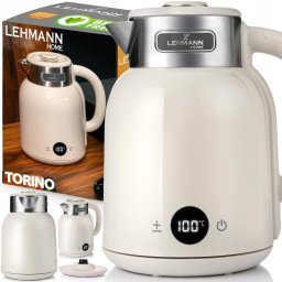 Hervidor eléctrico inalámbrico Lehmann Torino 2200W 1,5L regulación temperatura LED