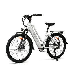 Bicicleta Eléctrica Urbana Hedatx TX2 48V 16Ah 26" Blanco