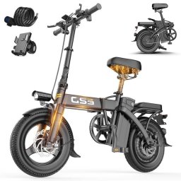 Bicicleta Eléctrica Plegable Toofly GS3 Motor 400W Batería 48V Neumáticos 14