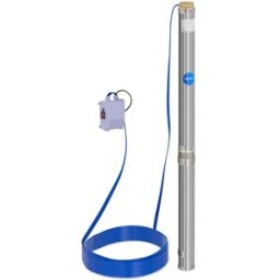 hillvert Bomba sumergible - 95 mm / 3,75'' - 10 800 l/h - 2 200 W - cable 20 m / altura de elevación 96 m - acero inoxidable 10060174
