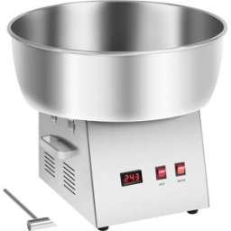 Royal Catering Máquina de algodón de azúcar - 52 cm - acero inoxidable - reduce las vibraciones 10010549