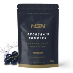 HSN EvoBCAA's complex en polvo 500g grosella negra - BCAA's (Aminoácidos Ramificados) - Polvo - 32 Servicios