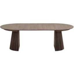 Moloo Mesa extensible ø120cm (160/200/240) roble ahumado