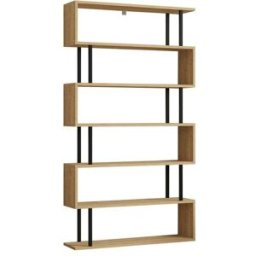 Habitat & Jardin Librería de madera > - 90 x 22 x 162 cm - saphir