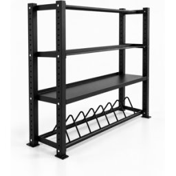 BOOMFIT Soporte para kettlebells, discos, balones, power bags, mancuernas