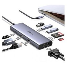 Ugreen Revodok USB-C 6-IN-1 Hub met 4K HDMI USB Tipo C 10000 Mbit/s