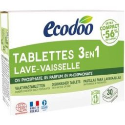 Ecodoo lavavajillas tabletas para maquina 3 en 1 30ud.