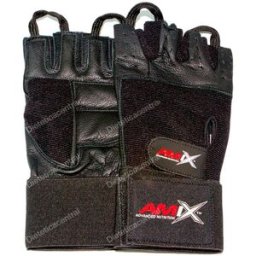 Amix guantes de muñequera color negro talla s