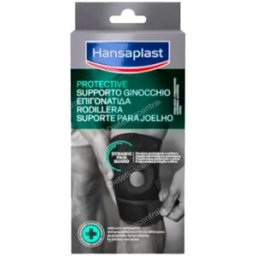 Hansaplast rodillera soporte ajust velcro t/u negro