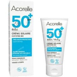 Acorelle crema solar bebe spf50+ 50ml. bio