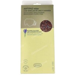 Irisana antifaz relajante con semillas de lino y lavanda.