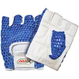Amix guantes rejilla color azul talla s