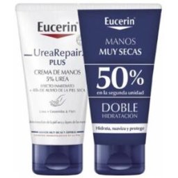Eucerin pack urea repair crema de manos 5% urea 2ªu 50%