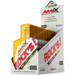 Amix performance rock s gel sin cafeina naranja 20x32 gr