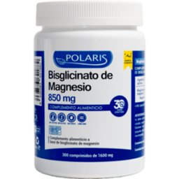 Polaris bisglicinato de magnesio 600 mg 300 tabletas
