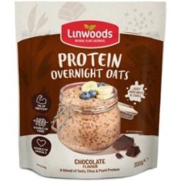 Linwoods proteina avena overnight chocolate 300 gr vegan