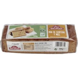 Natursoy pan de centeno y miel 300gr.