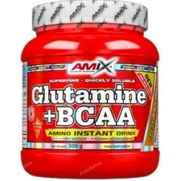 Amix glutamine+bcaa 300 gr piña