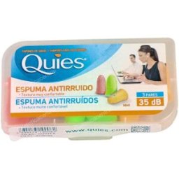 Quies tapones espuma colores surtidos 6ud. quies