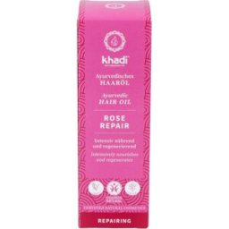 Khadi aceite capilar rosa reparador cabello daado 50ml.
